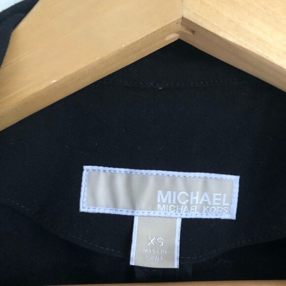 Michael Michael Kors Size XS Black Drape Jacket Blazer - Picture 4 of 10